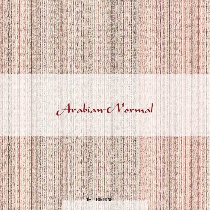 Arabian-Normal example