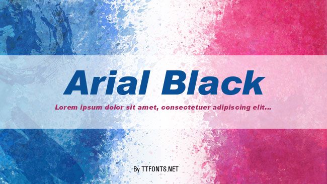 Arial Black example