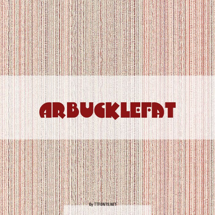 ArbuckleFat example