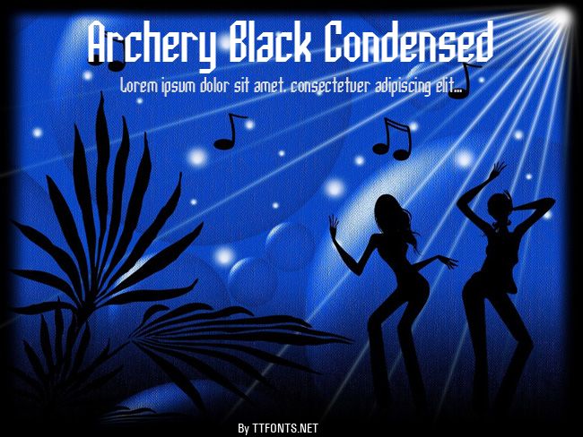 Archery Black Condensed example