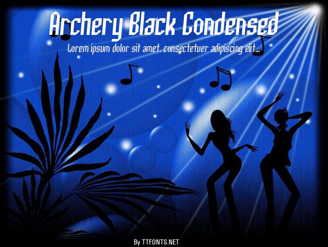 Archery Black Condensed example