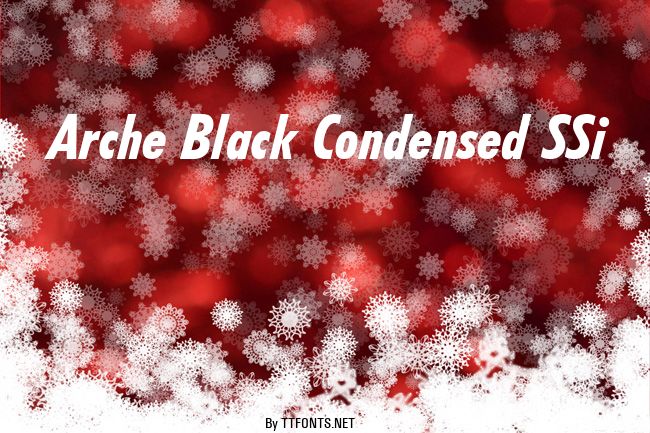 Arche Black Condensed SSi example