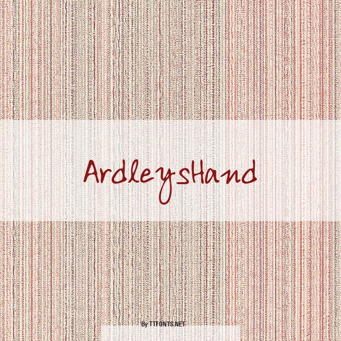 ArdleysHand example