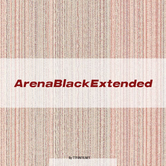 ArenaBlackExtended example