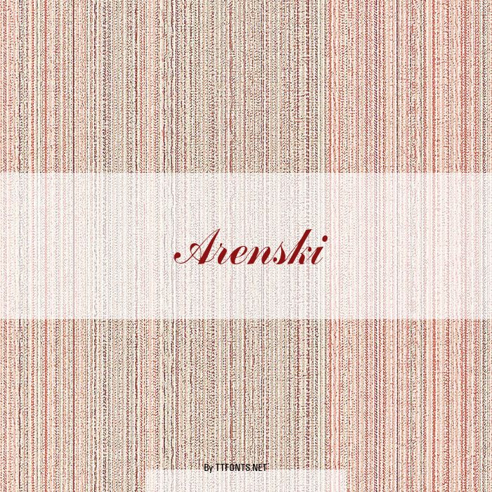Arenski example
