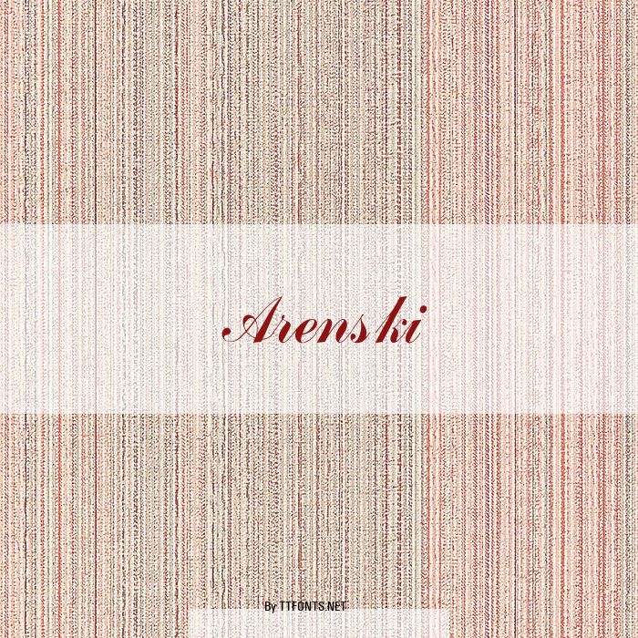 Arenski example