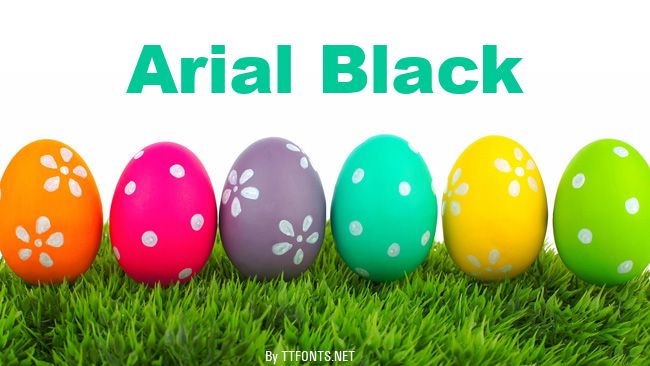 Arial Black example