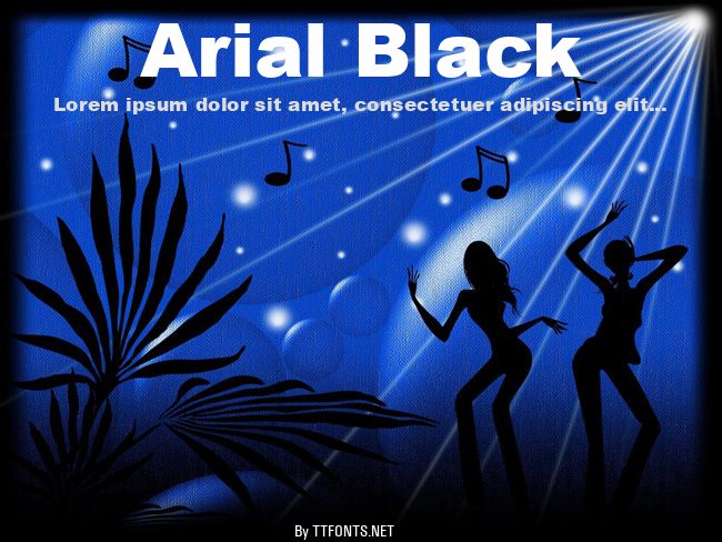 Arial Black example