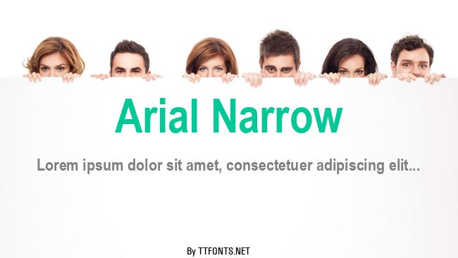 Arial Narrow example