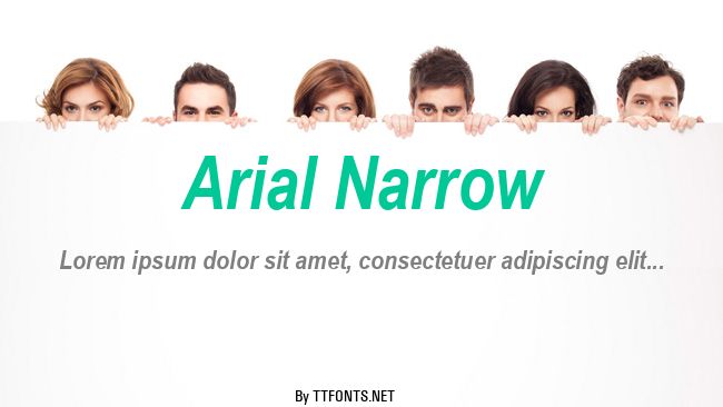 Arial Narrow example