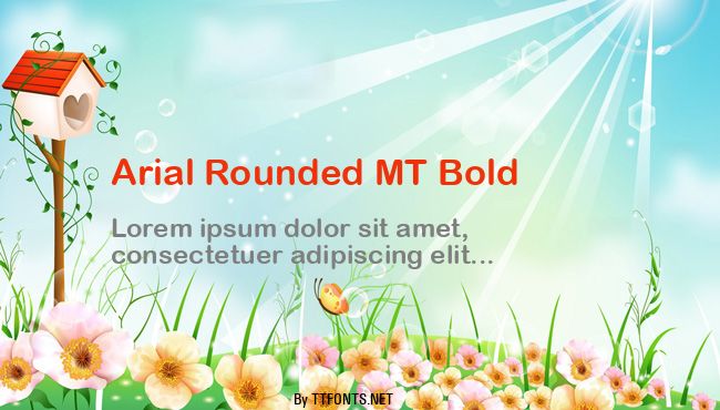 Arial Rounded MT Bold example