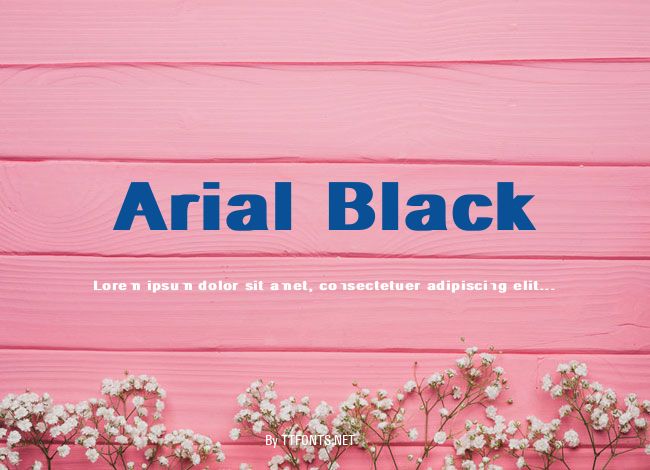 Arial Black example