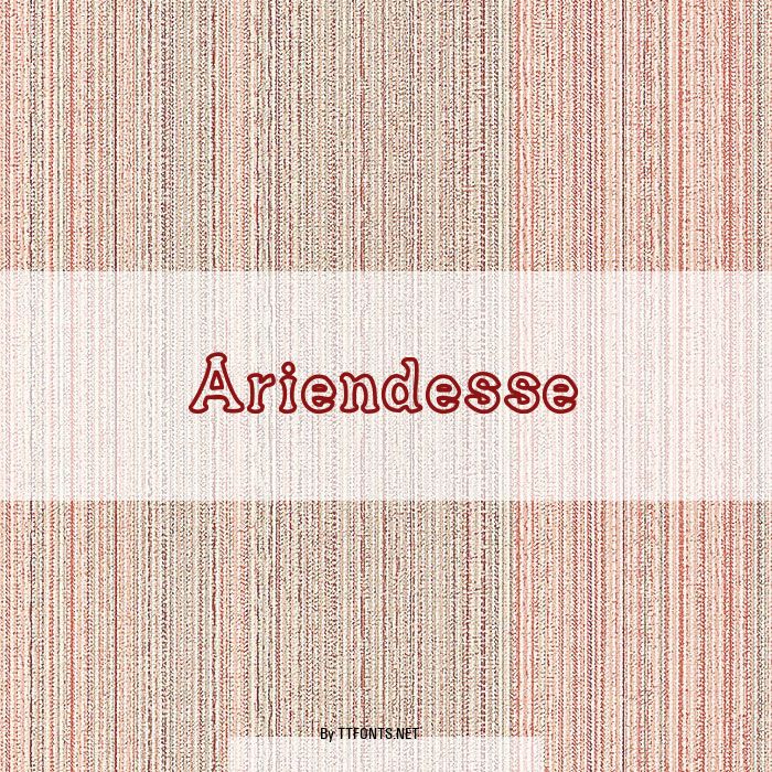 Ariendesse example