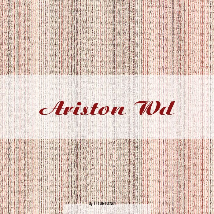 Ariston Wd example