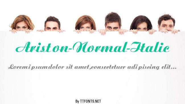 Ariston-Normal-Italic example