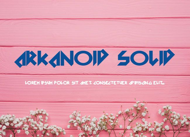 Arkanoid Solid example