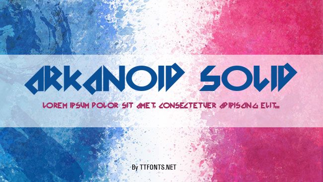 Arkanoid Solid example