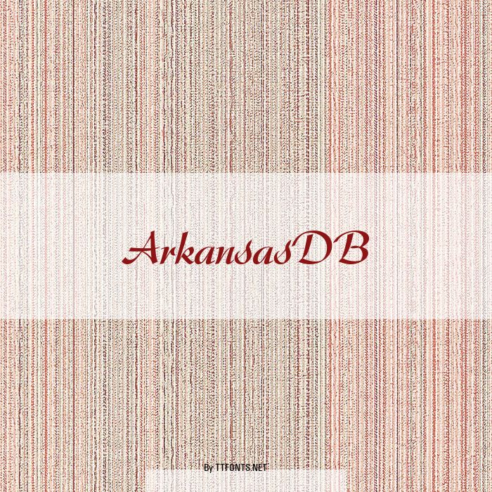 ArkansasDB example