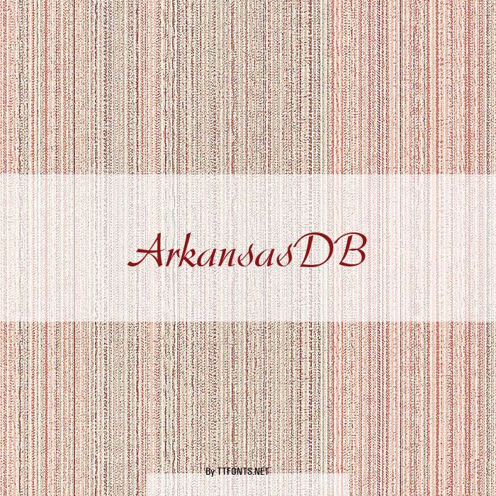 ArkansasDB example