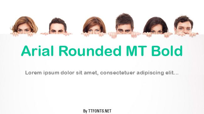 Arial Rounded MT Bold example