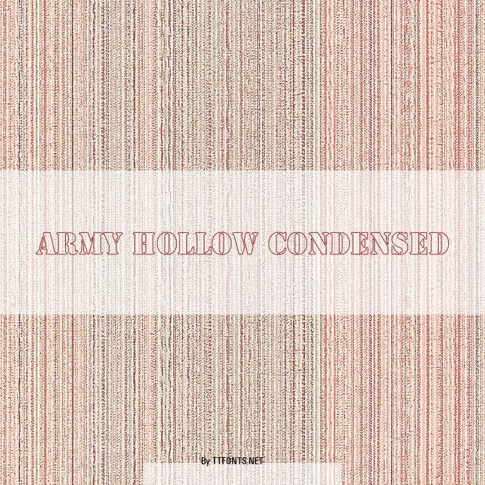 Army Hollow Condensed example