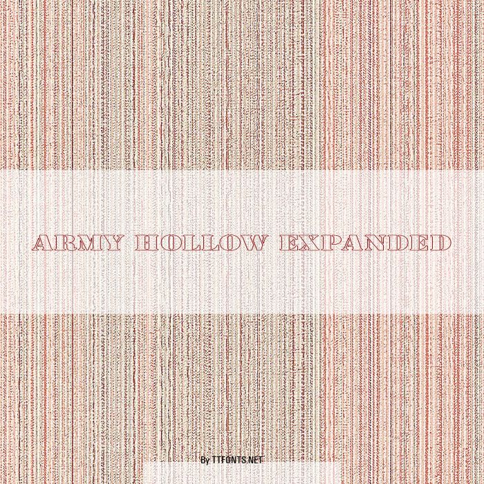 Army Hollow Expanded example