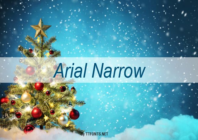 Arial Narrow example