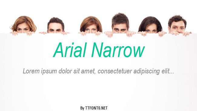 Arial Narrow example