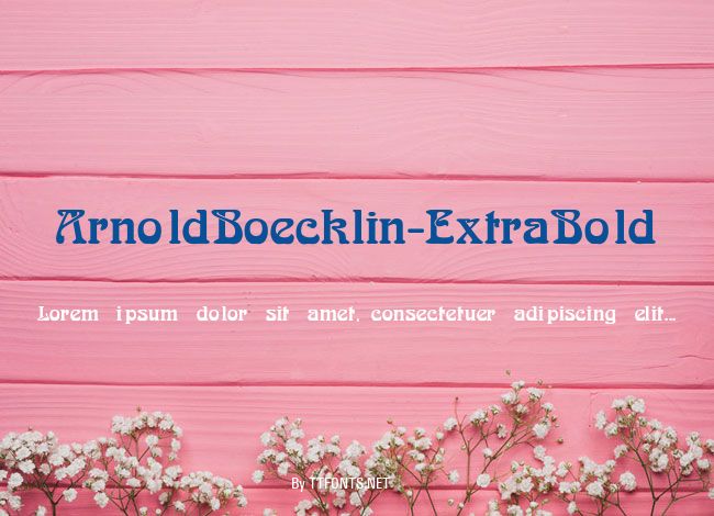 ArnoldBoecklin-ExtraBold example