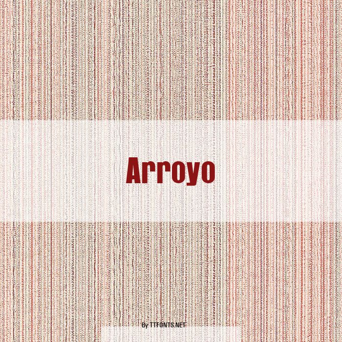 Arroyo example