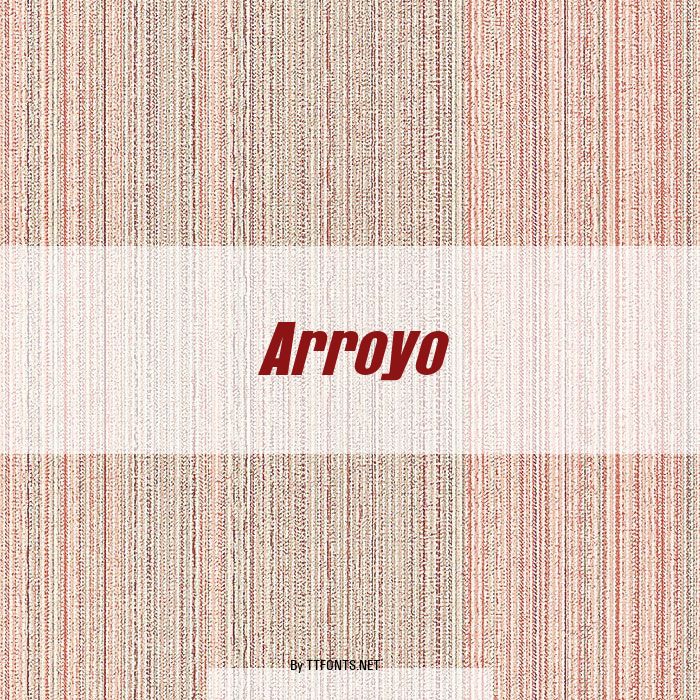 Arroyo example