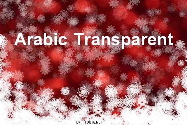 Arabic Transparent example