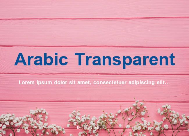 Arabic Transparent example