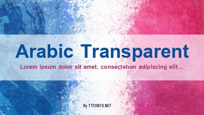 Arabic Transparent example