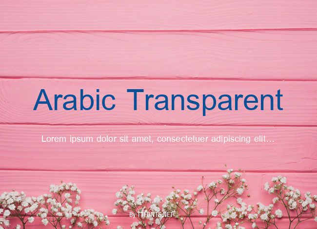 Arabic Transparent example