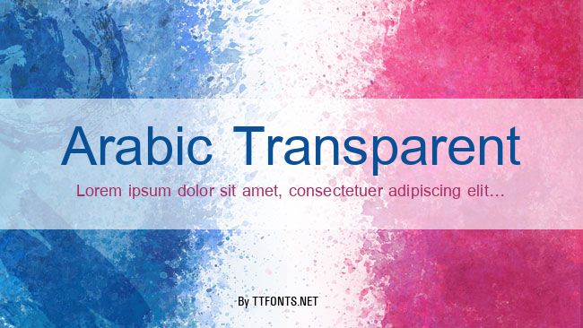 Arabic Transparent example
