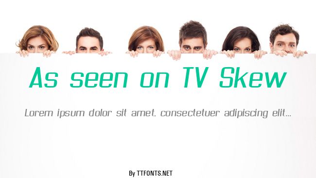 As seen on TV Skew example