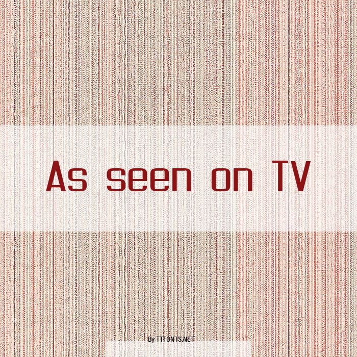 As seen on TV example