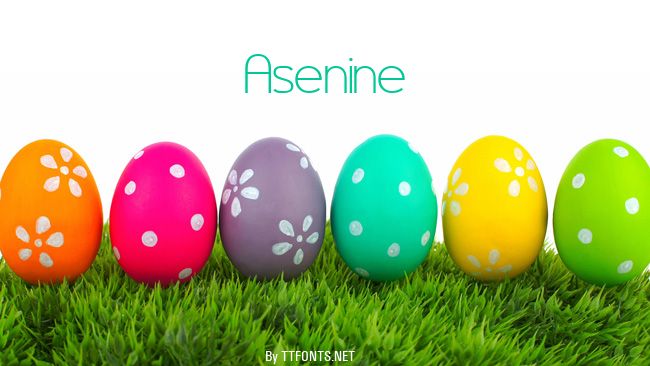 Asenine example