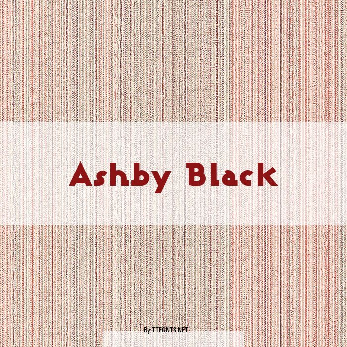 Ashby Black example