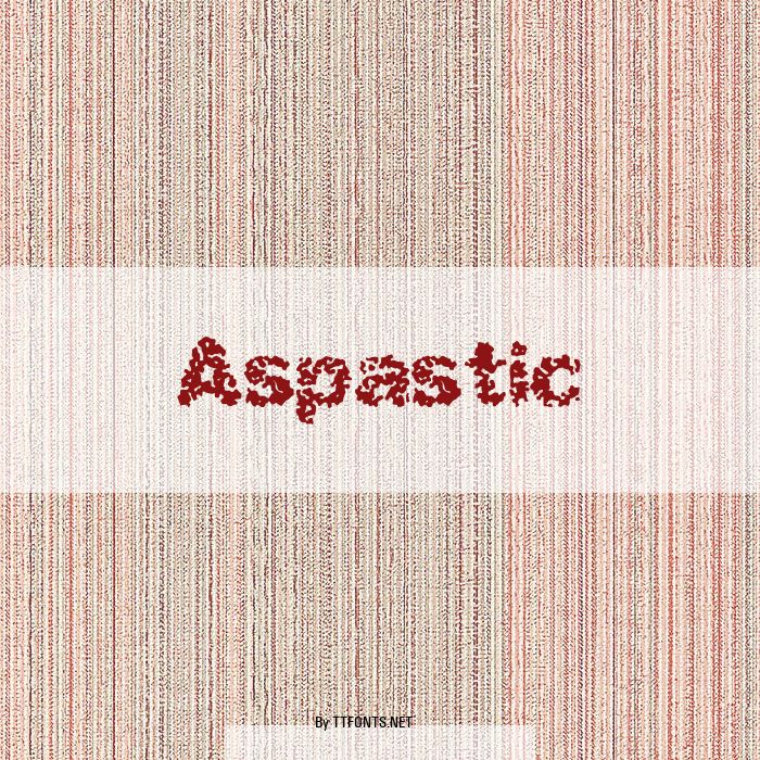 Aspastic example