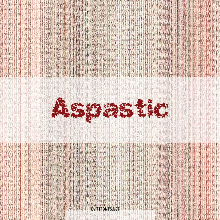 Aspastic example
