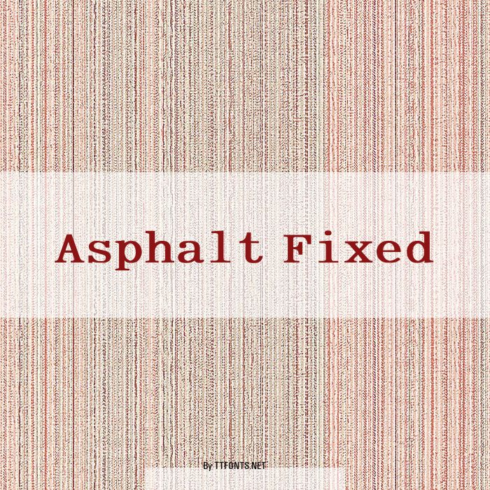 Asphalt Fixed example