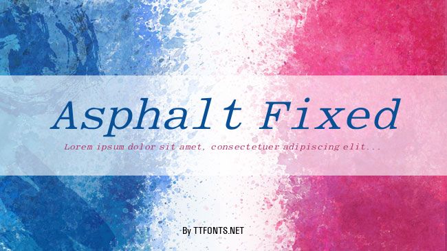 Asphalt Fixed example
