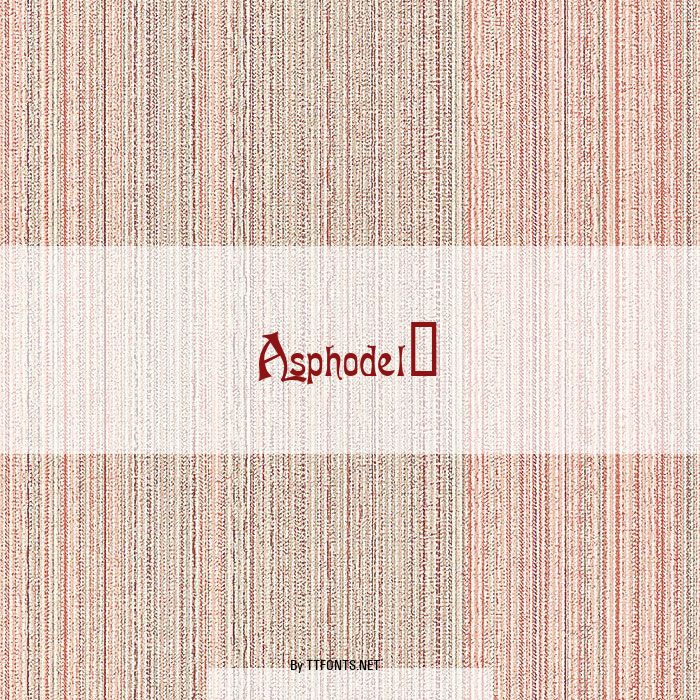 Asphodel! example