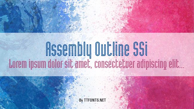 Assembly Outline SSi example