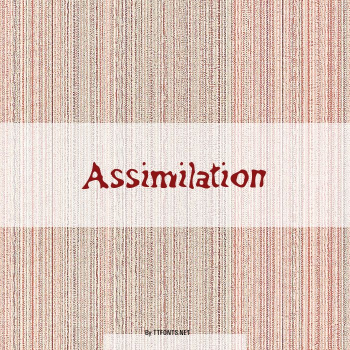 Assimilation example