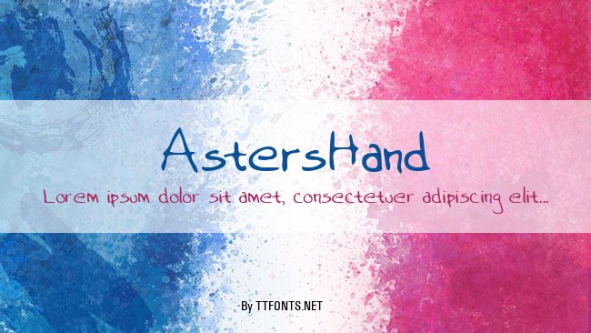 AstersHand example