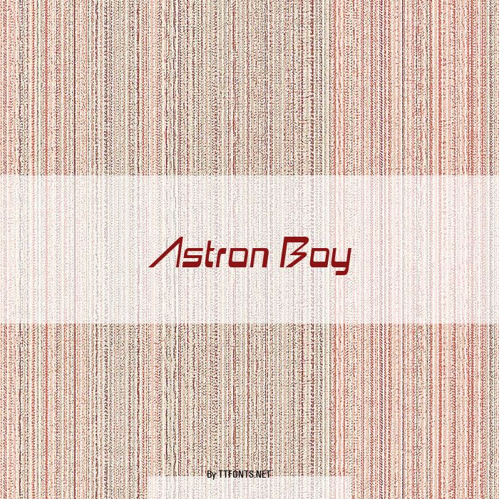 Astron Boy example