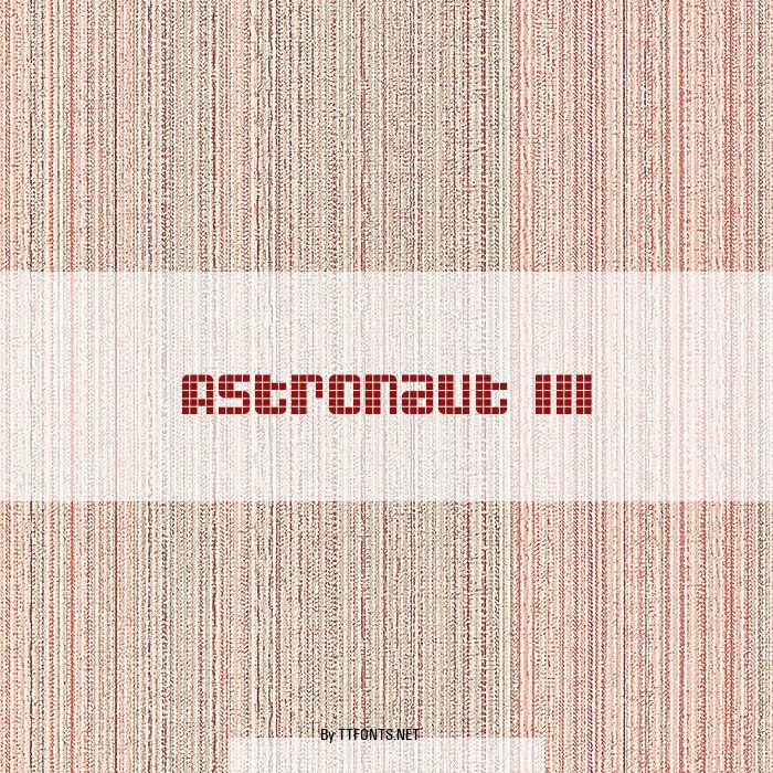 Astronaut III example
